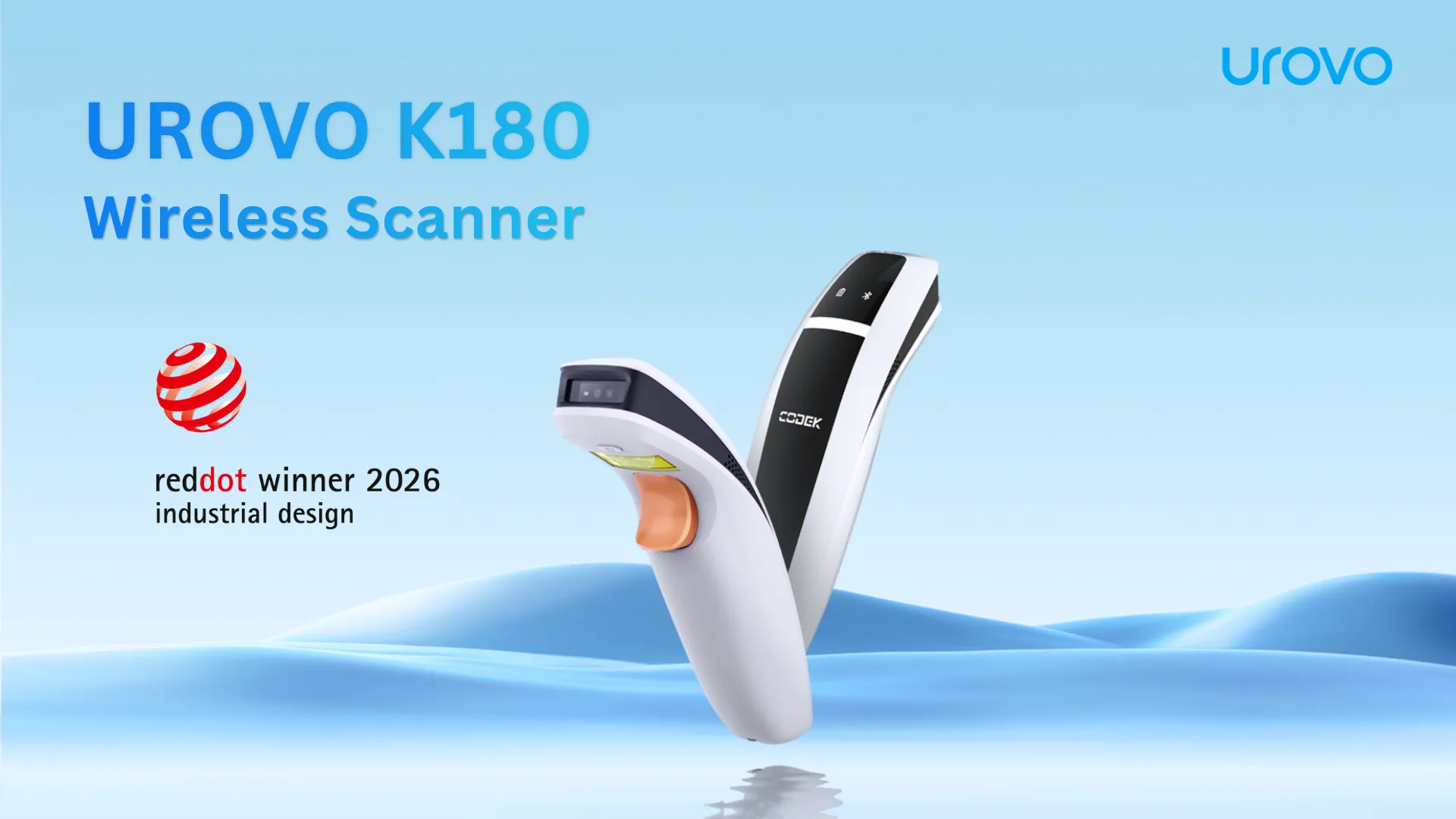 UROVO's K180 Wireless Barcode Scanner Receives 2026 Red Dot Product Design Award
