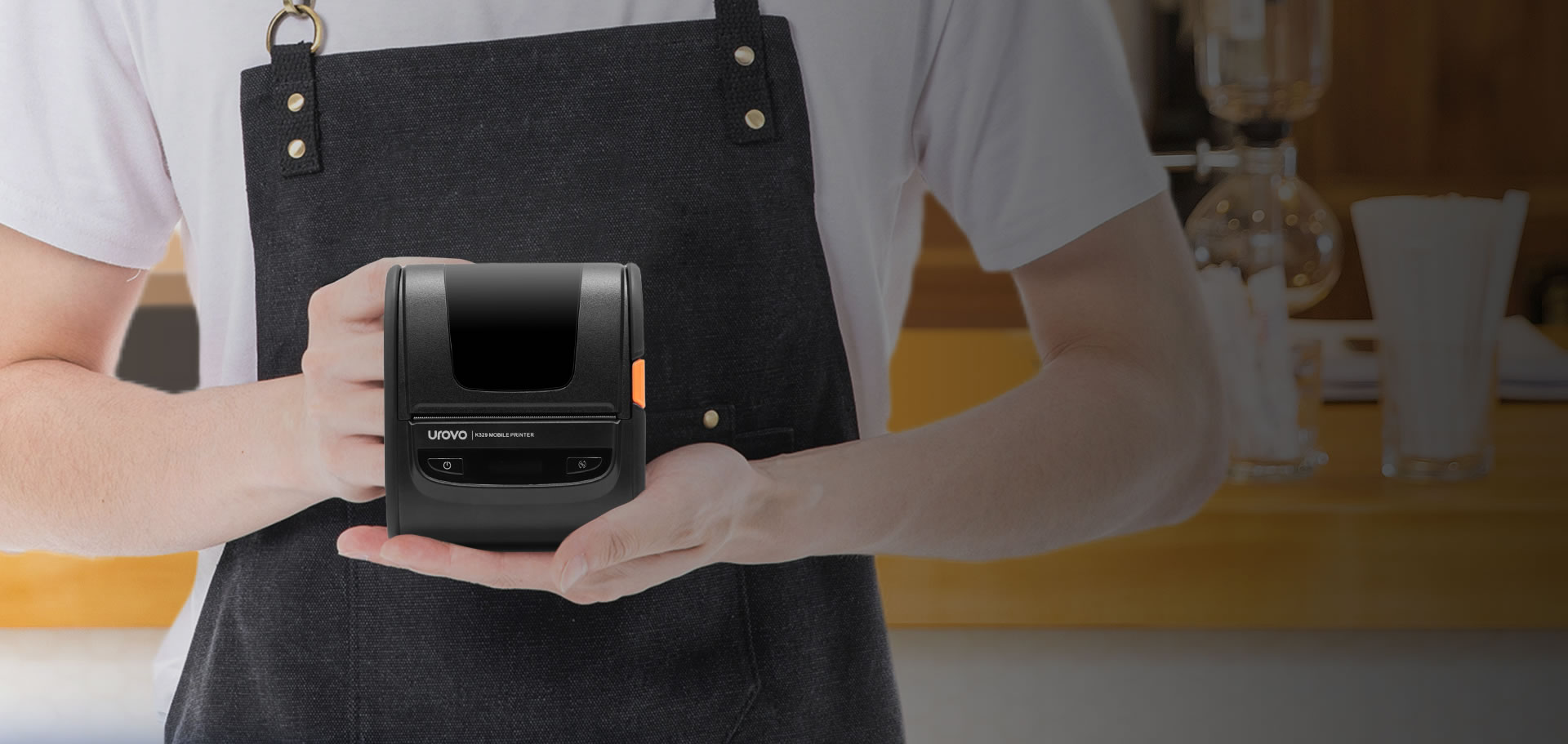 Máy in di động Urovo K329 nhỏ gọn