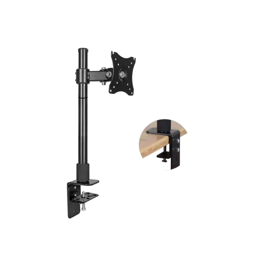 Height-Adjustable 360° Rotating Desk Clamp Stand (Optional)